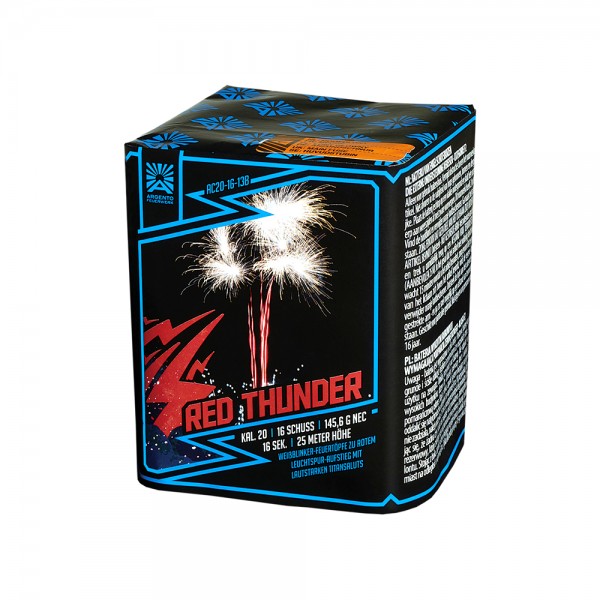 Feuerwerk Hannover - Argento Red Thunder