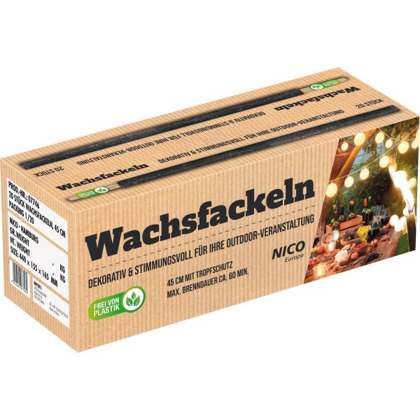 Feuerwerk Hannover - NICO Wachsfackel Karton
