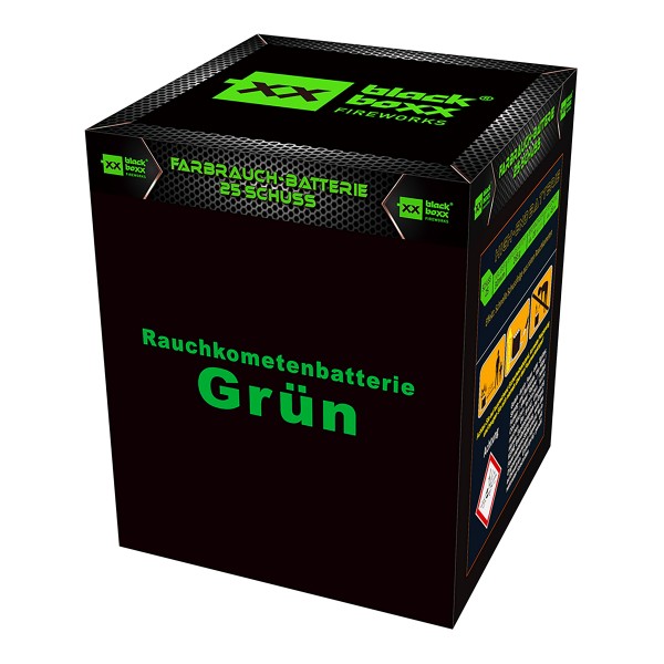 Feuerwerk Hannover - Blackboxx Rauchkometen Grün