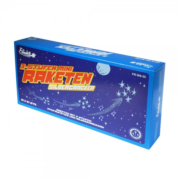 Feuerwerk Hannover - Funke 3 Stufen Mini Raketen Silbercracker