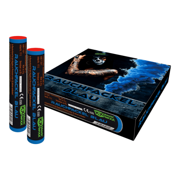 Feuerwerk Hannover - Blackboxx Rauchfackel Blau