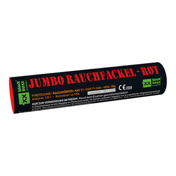 Feuerwerk Hannover - Blackboxx Jumbo Rauchfackel Rot