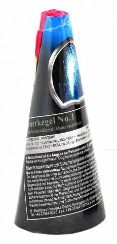 Feuerwerk Hannover - Blackboxx Feuerkegel No. 1 Blau
