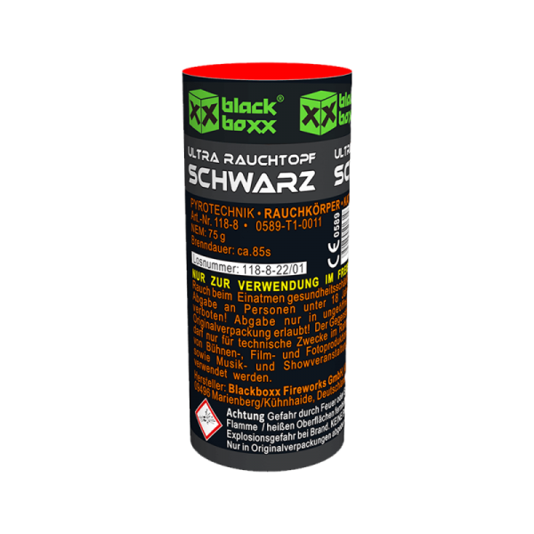 Feuerwerk Hannover - Blackboxx Ultra Rauchtopf Schwarz