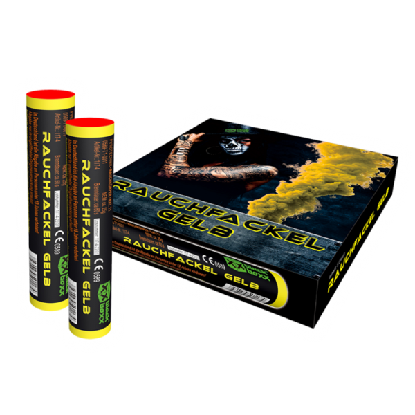 Feuerwerk Hannover - Blackboxx Rauchfackel Gelb